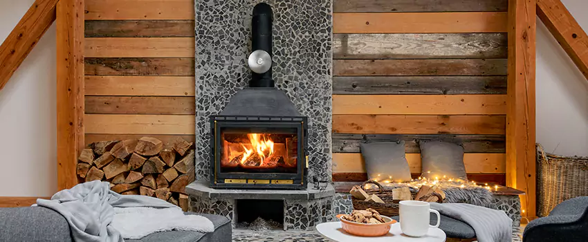 Thelin Hearth Products Direct Vent Gas Stove Fireplace Inspection in Village Grove Four Plex, California