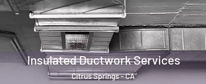 Insulated Ductwork Services Citrus Springs - CA