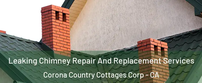 Leaking Chimney Repair And Replacement Services Corona Country Cottages Corp - CA