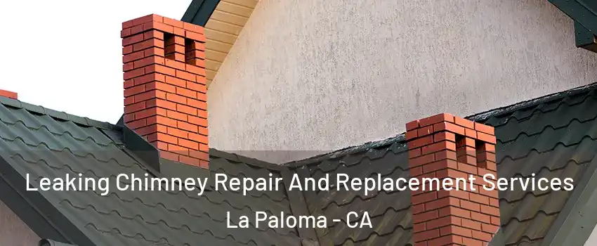 Leaking Chimney Repair And Replacement Services La Paloma - CA