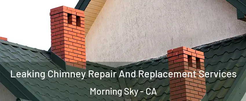 Leaking Chimney Repair And Replacement Services Morning Sky - CA