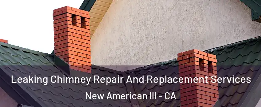 Leaking Chimney Repair And Replacement Services New American III - CA