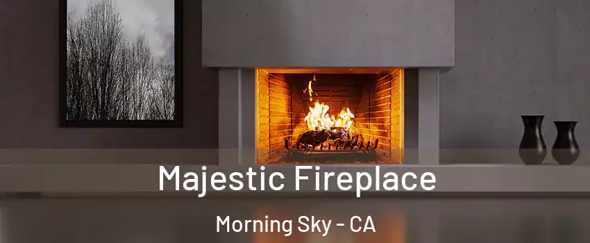 Majestic Fireplace Morning Sky - CA