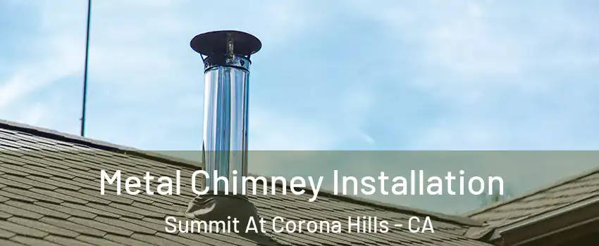 Metal Chimney Installation Summit At Corona Hills - CA