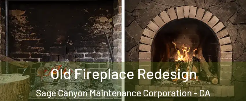 Old Fireplace Redesign Sage Canyon Maintenance Corporation - CA