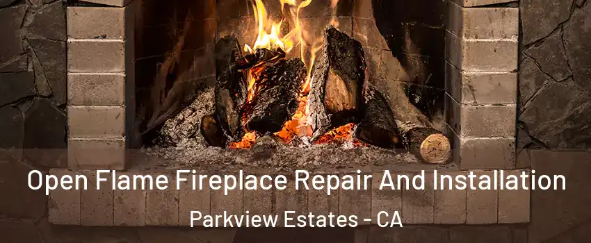 Open Flame Fireplace Repair And Installation Parkview Estates - CA