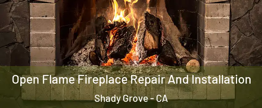 Open Flame Fireplace Repair And Installation Shady Grove - CA