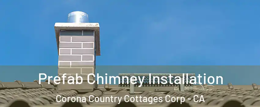 Prefab Chimney Installation Corona Country Cottages Corp - CA