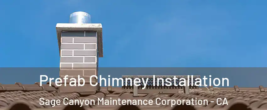 Prefab Chimney Installation Sage Canyon Maintenance Corporation - CA