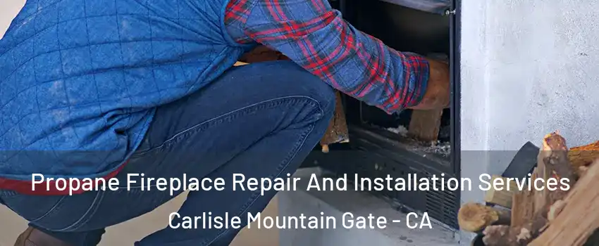 Propane Fireplace Repair And Installation Services Carlisle Mountain Gate - CA