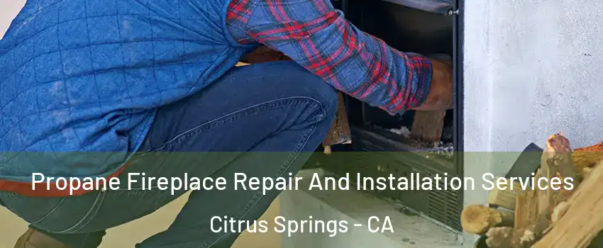 Propane Fireplace Repair And Installation Services Citrus Springs - CA