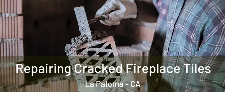 Repairing Cracked Fireplace Tiles La Paloma - CA