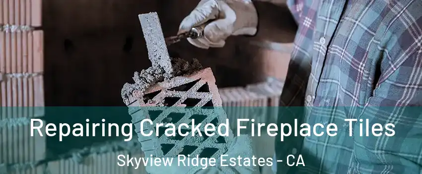 Repairing Cracked Fireplace Tiles Skyview Ridge Estates - CA