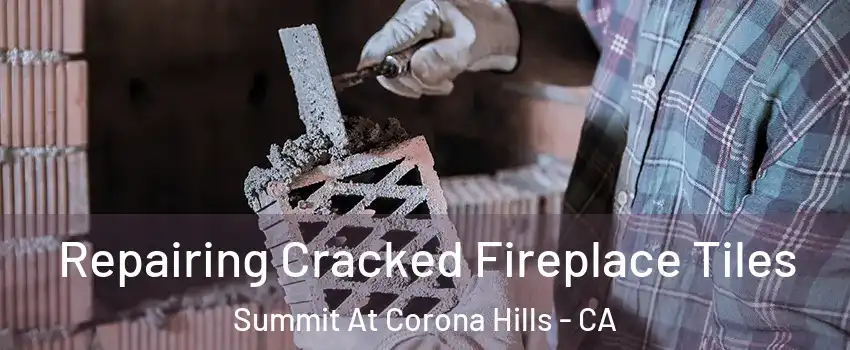 Repairing Cracked Fireplace Tiles Summit At Corona Hills - CA