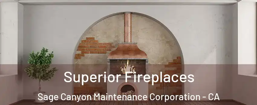 Superior Fireplaces Sage Canyon Maintenance Corporation - CA