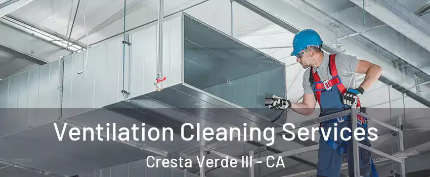 Ventilation Cleaning Services Cresta Verde III - CA