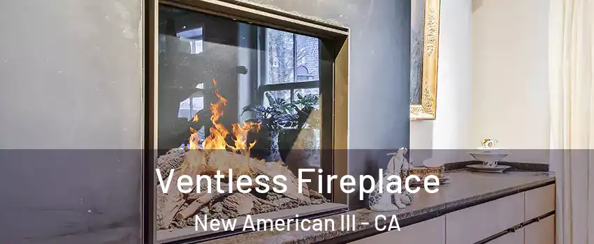 Ventless Fireplace New American III - CA