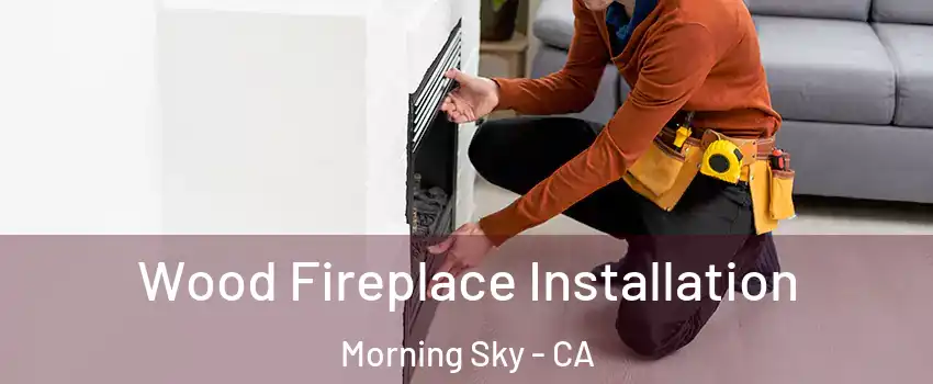 Wood Fireplace Installation Morning Sky - CA