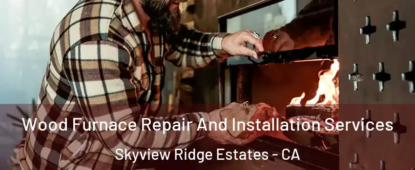 Wood Furnace Repair And Installation Services Skyview Ridge Estates - CA