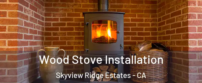 Wood Stove Installation Skyview Ridge Estates - CA